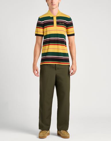 Lacoste L!ve Man Polo shirt Yellow Size L Cotton