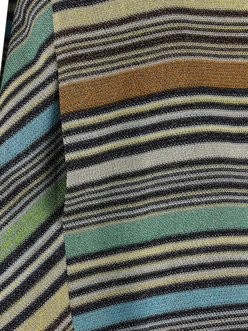 Lamé Stripes T-Shirt Viscose - Women