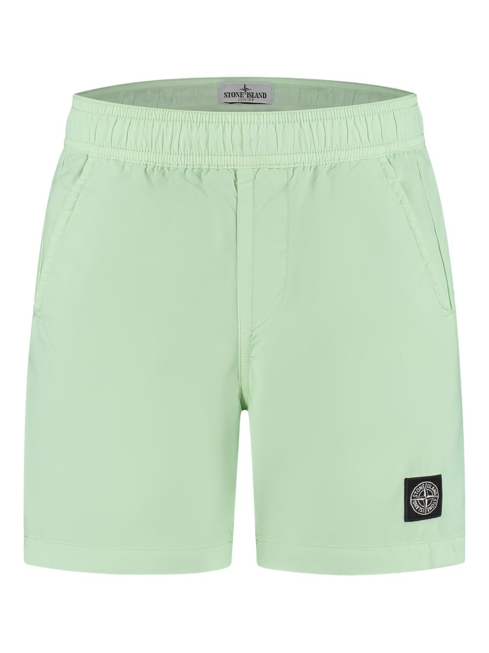 Stone Island Junior logo-appliqué swim shorts - Green
