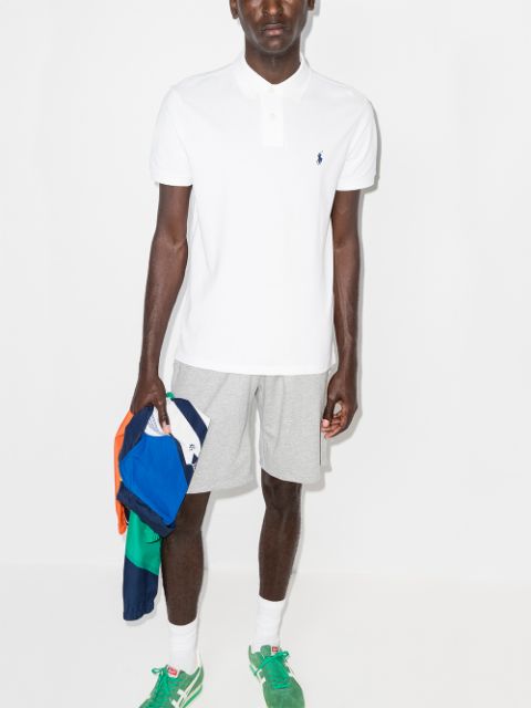 Logo-embroidered polo shirt