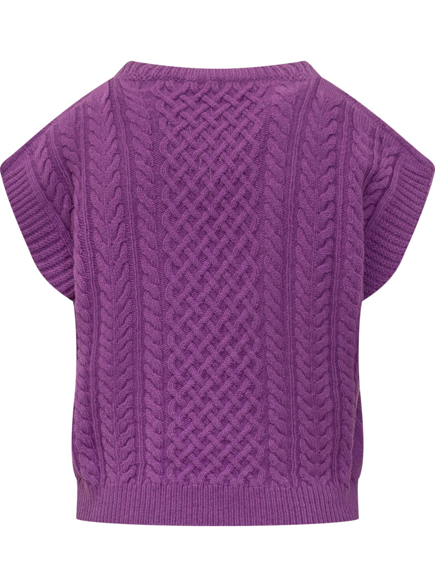 Purple Knitted Sweater