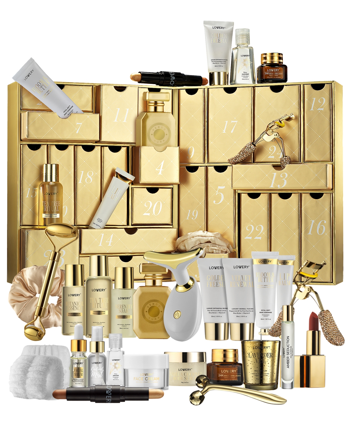 24-Pc. Luxury Skincare and Beauty Advent Calendar Set
