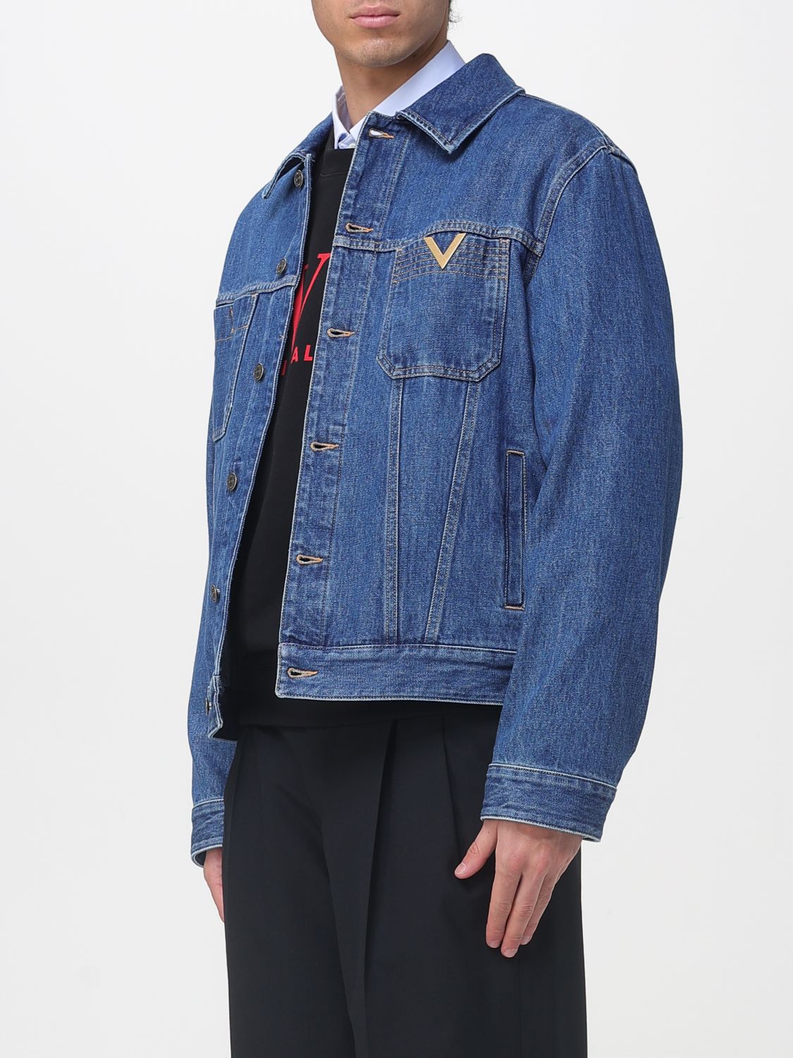 Jacket Men color Denim