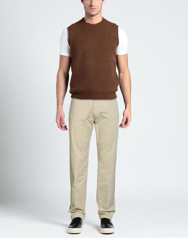 Man Pants Sand Size 44 Cotton