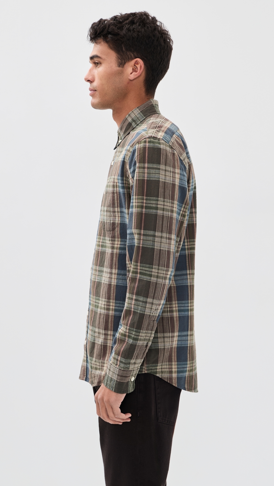 The Jack Button Down Shirt Atlantic Blue Madras