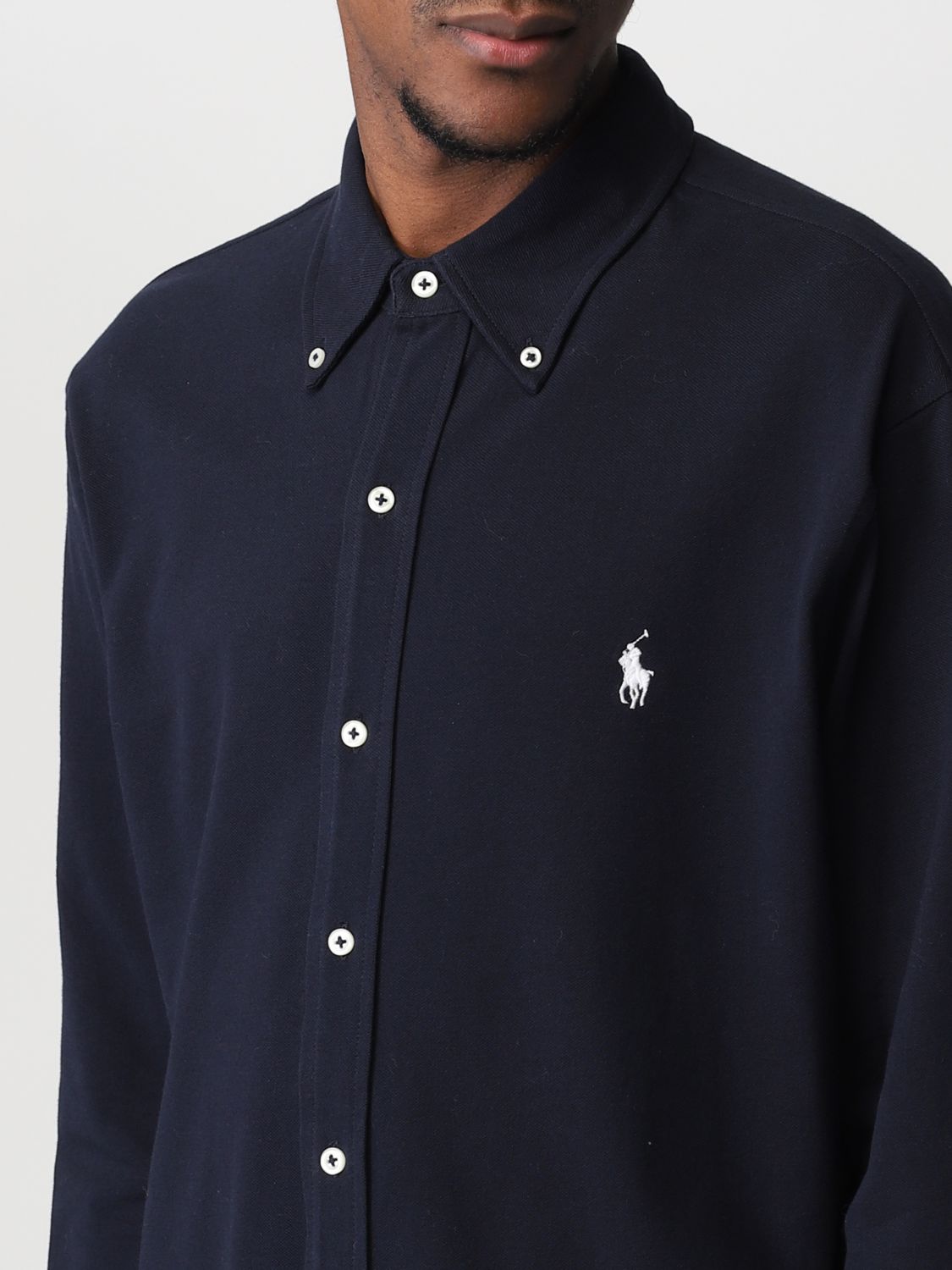 Shirt Men colour Navy