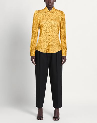 Woman Shirt Marigold Size 4 Viscose, Silk