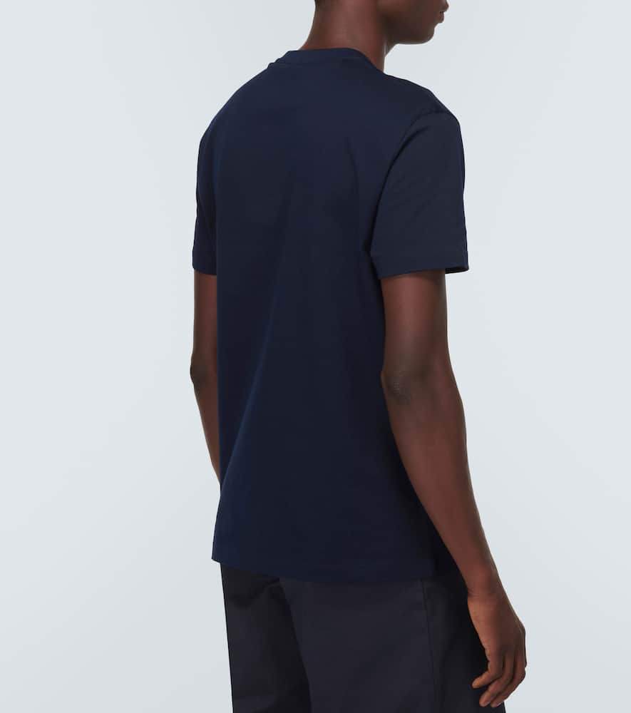Logo embroidered cotton jersey T-shirt