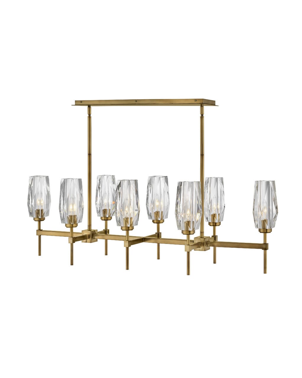 Heritage Brass LED Linear Chandelier from the Ana Collection