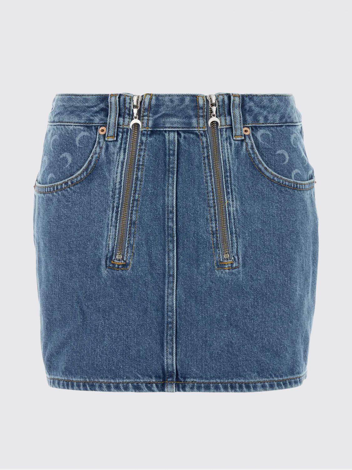 Skirt Woman color Gnawed Blue