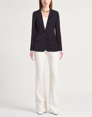 Woman Blazer Midnight blue Size 10 Polyester, Viscose, Elastane