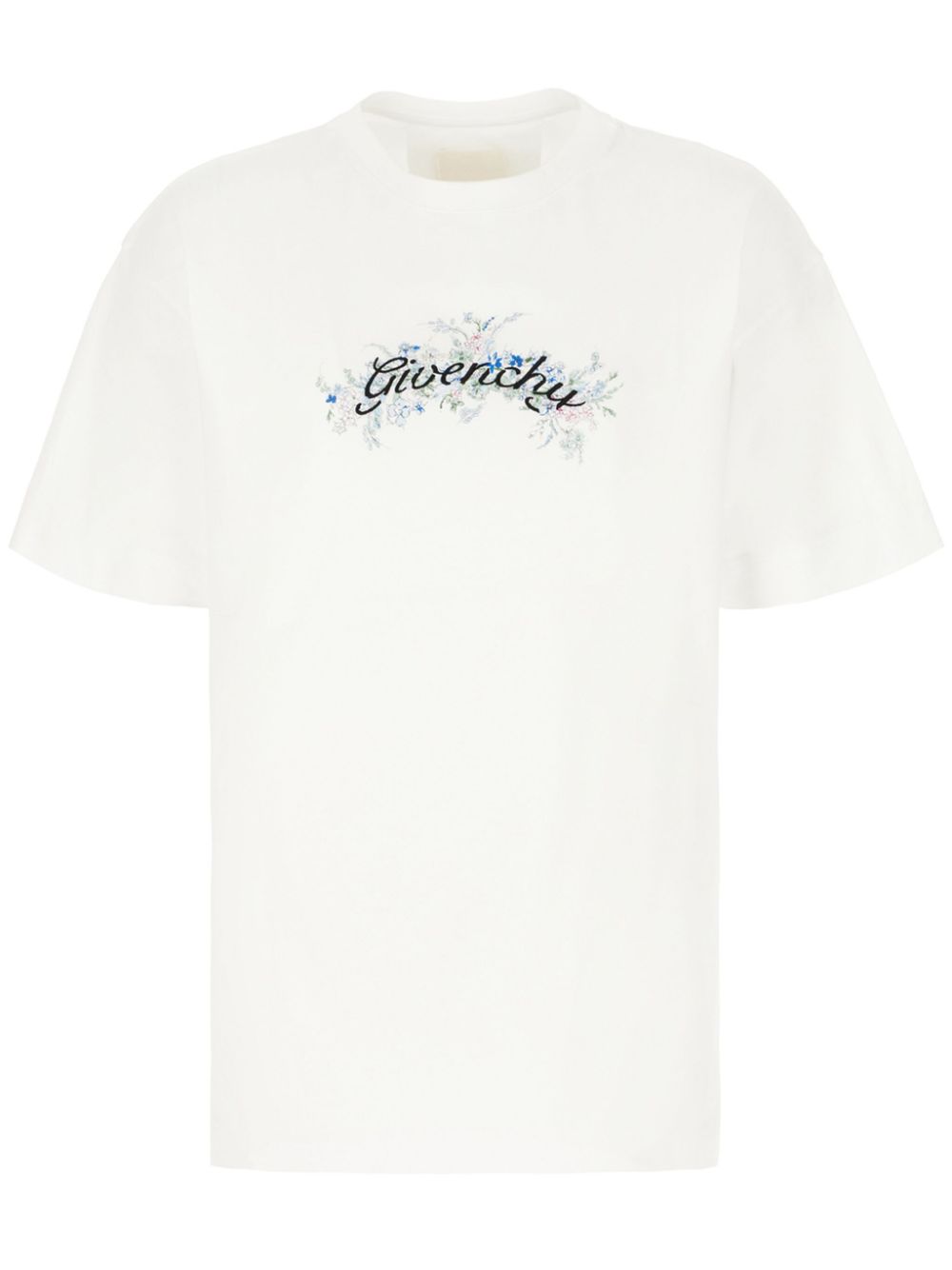 Logo-embroidered T-shirt - White