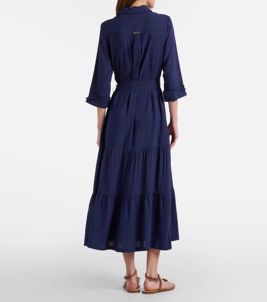 Tiered shirt dress