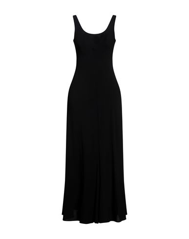 Woman Maxi dress Black Size 4 Viscose, Elastane