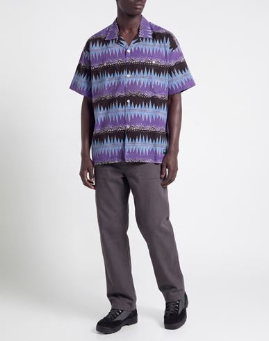 Man Shirt Purple Size L Cotton