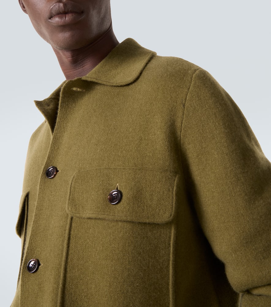 Wool and cashmere overshirt