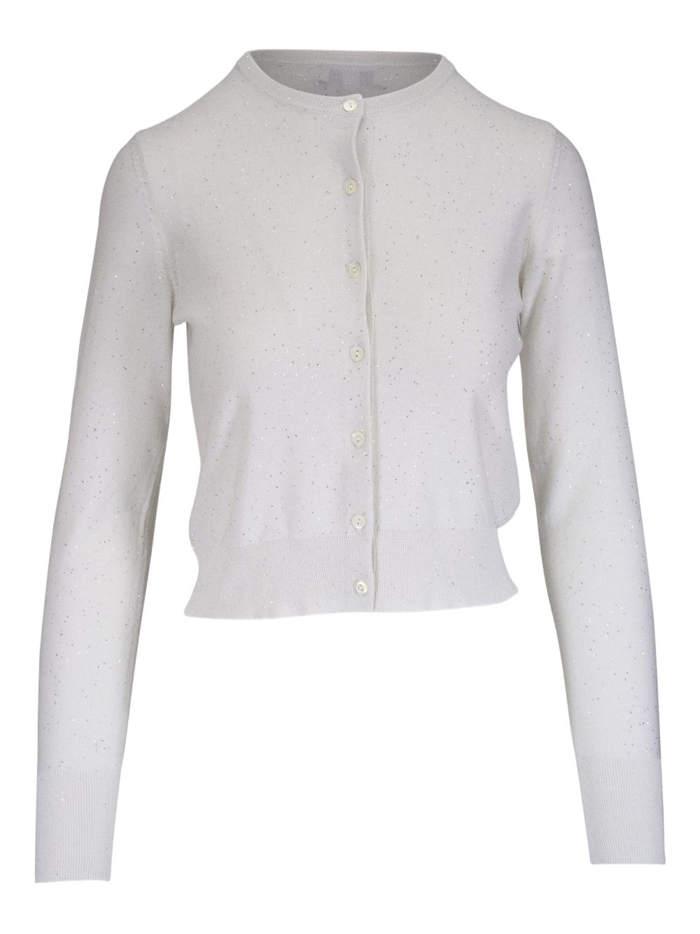 Kinross Cashmere crew-neck cardigan - White