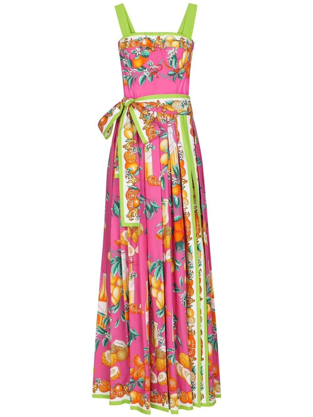 Graphic-print maxi dress - Pink