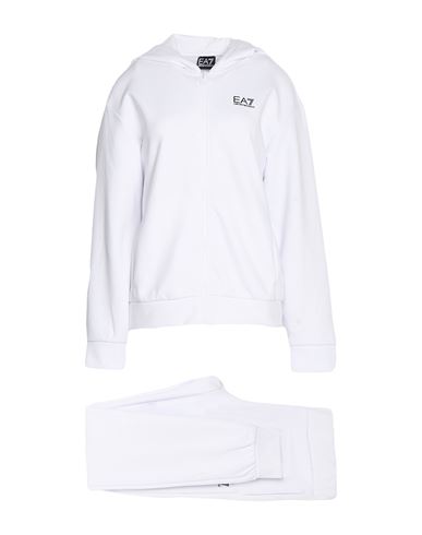 Woman Tracksuit White Size L Polyester, Cotton