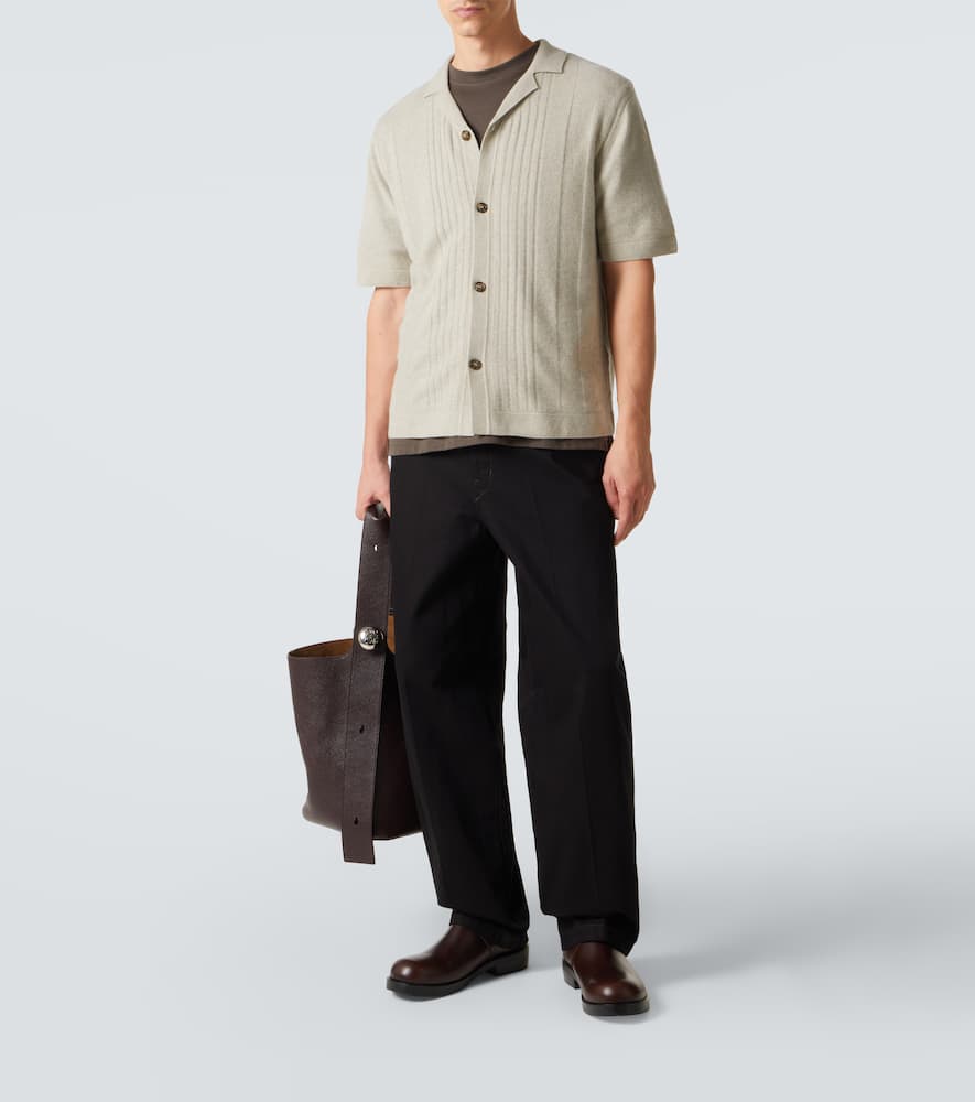 Gerone knitted cashmere polo shirt