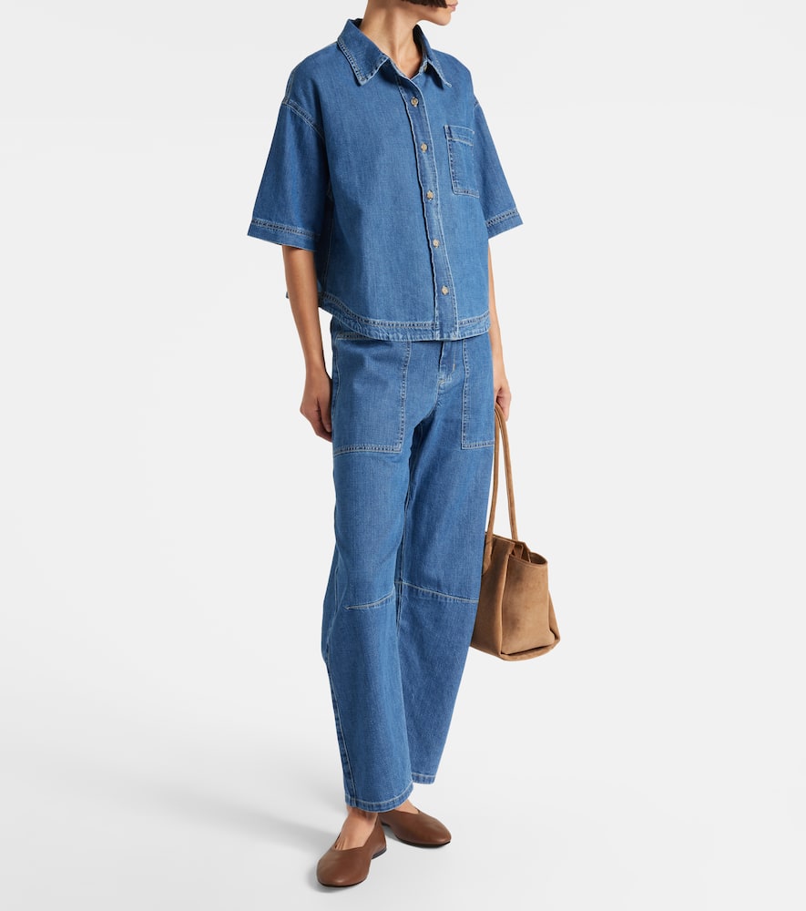 Farah high-rise tapered jeans