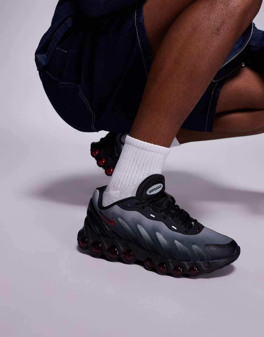 Air Max DN8 sneakers in black and gray