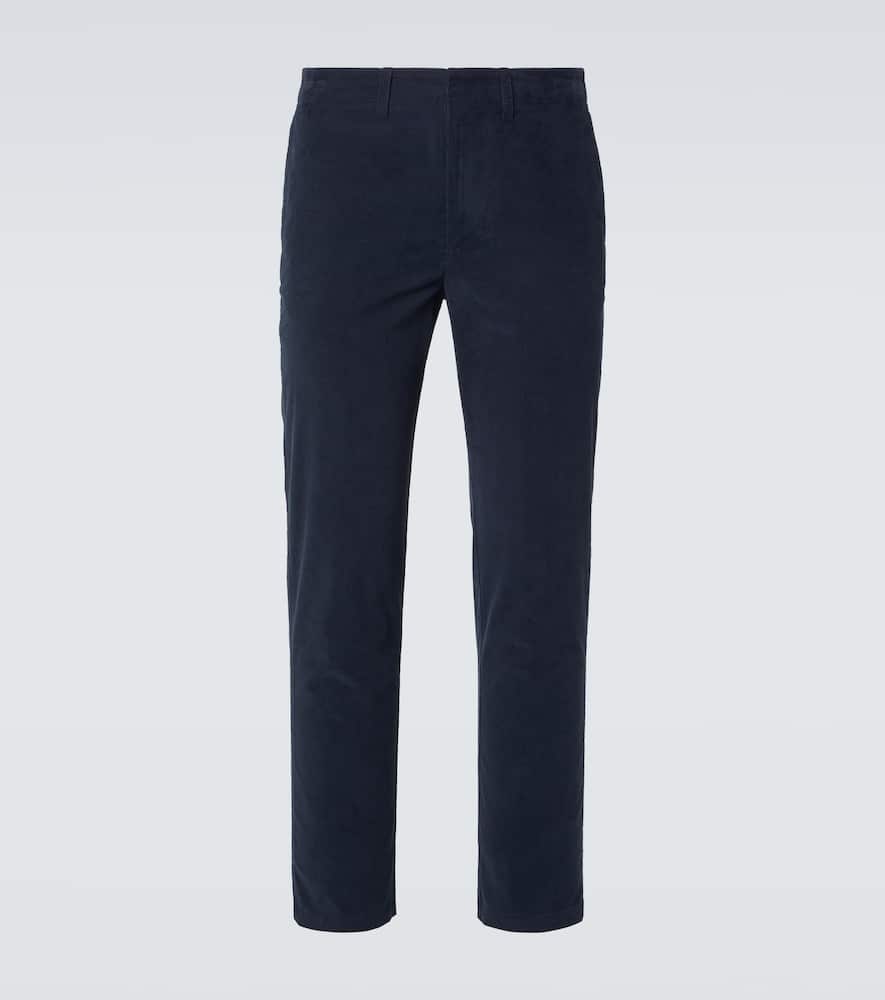 Cotton corduroy straight pants