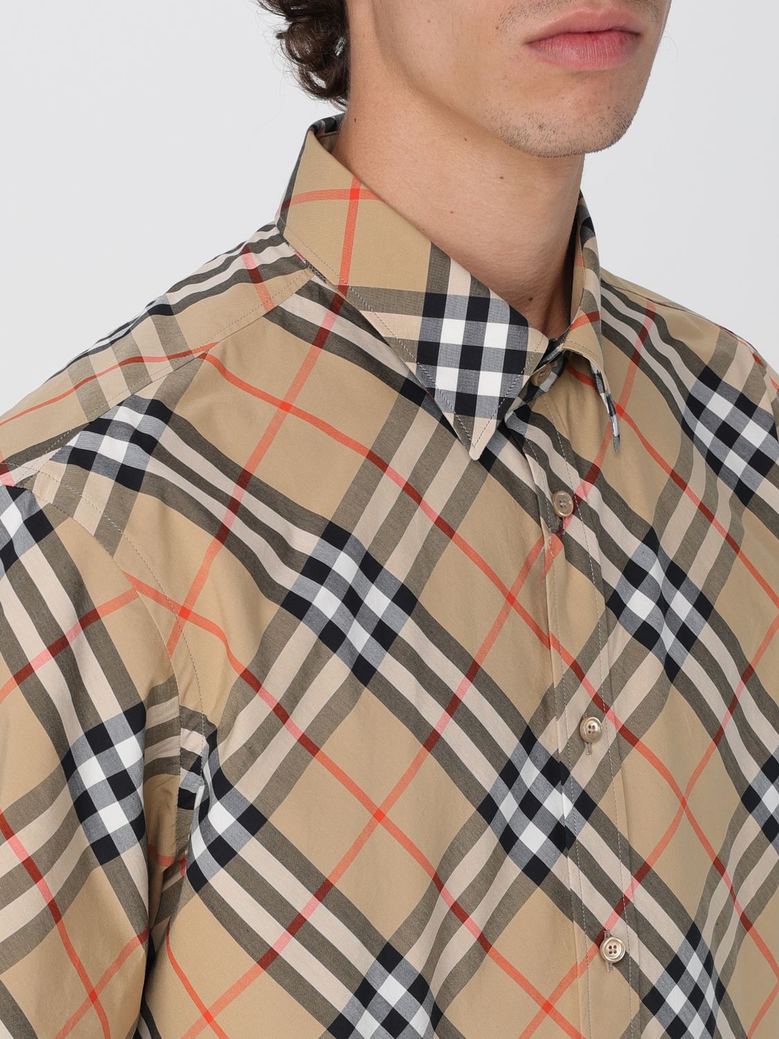 Shirt Men color Beige