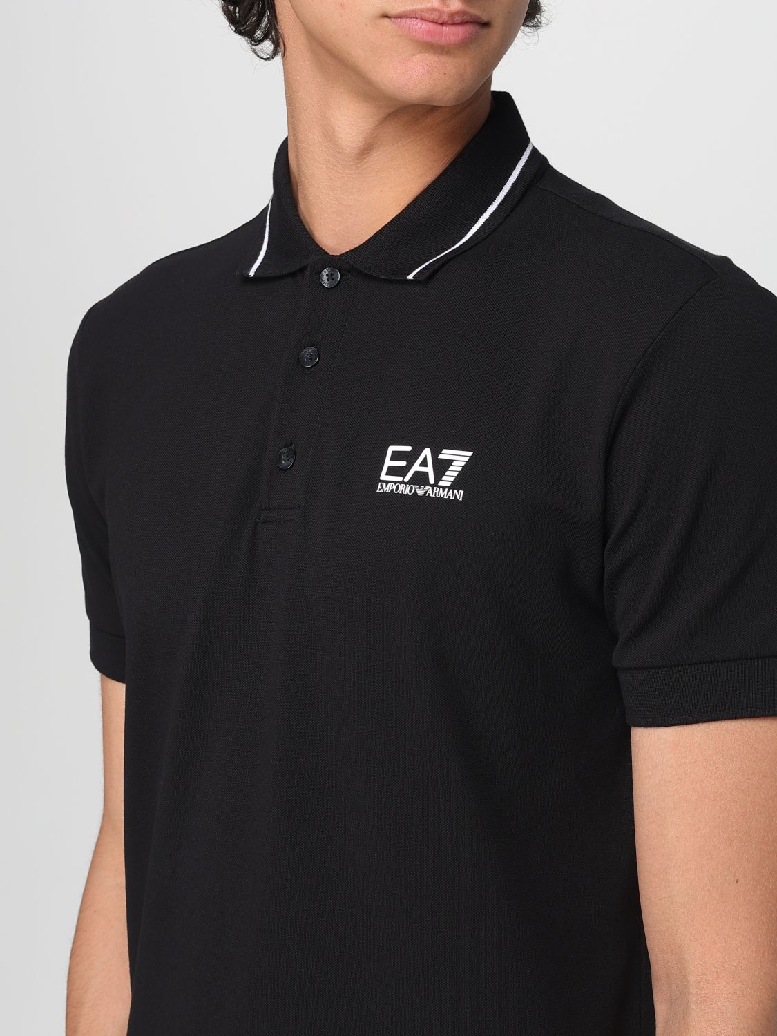 Polo Shirt Men color Black