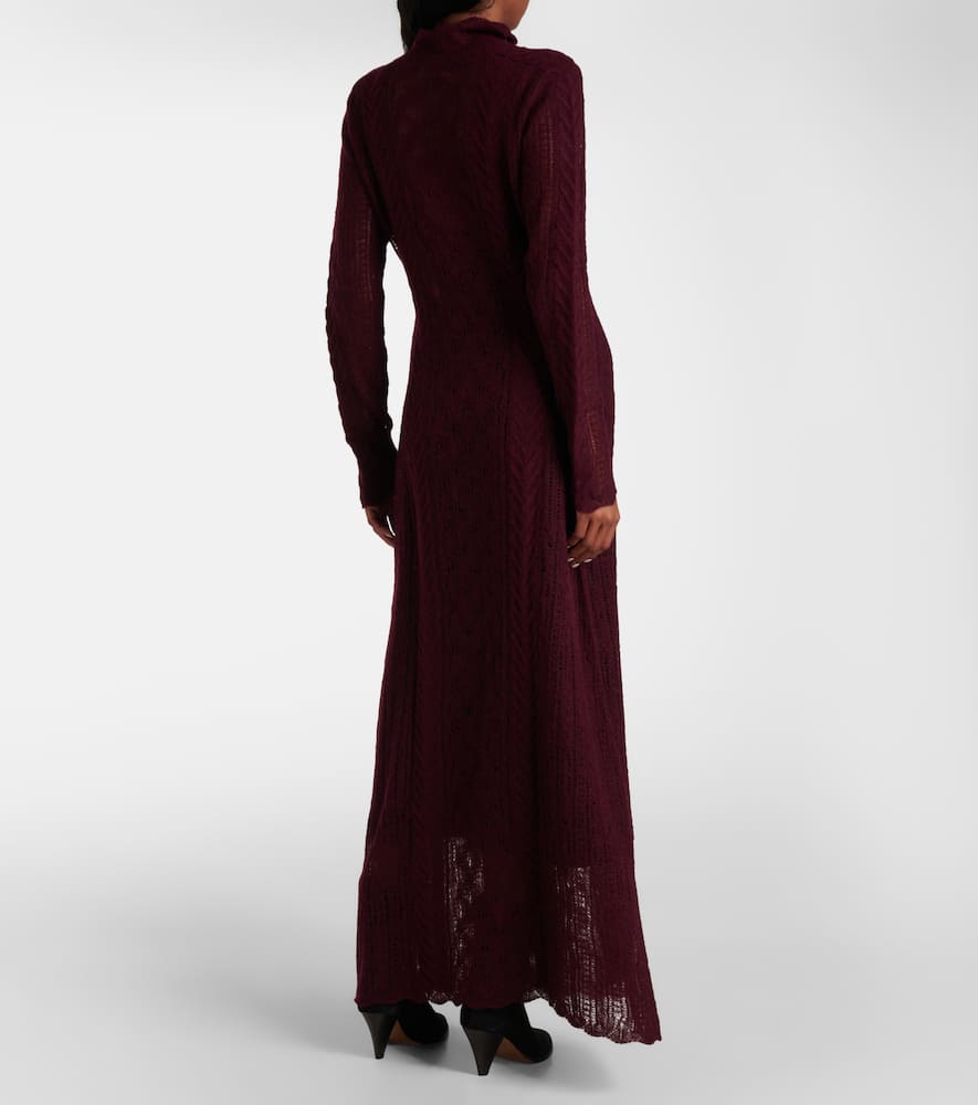 Kassia open-knit wool-blend maxi dress