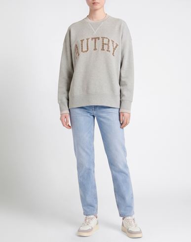 Woman Sweatshirt Grey Size XS Cotton, Polyester, Wool