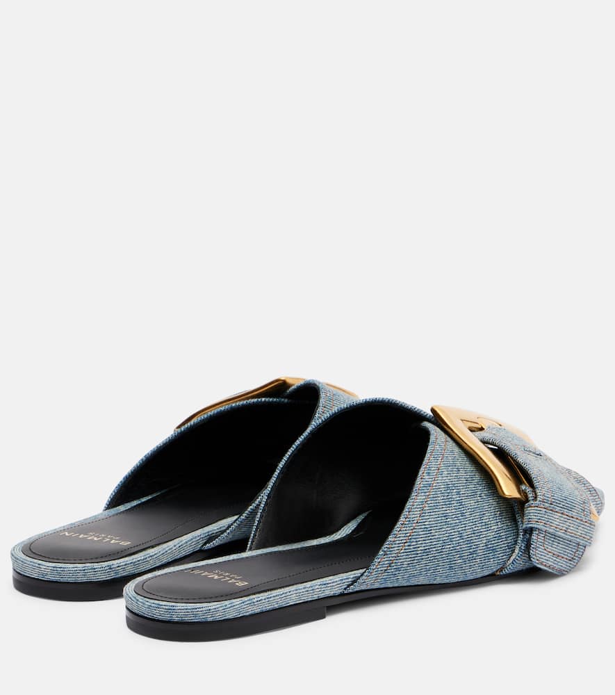 Anthem cotton denim flat sandals
