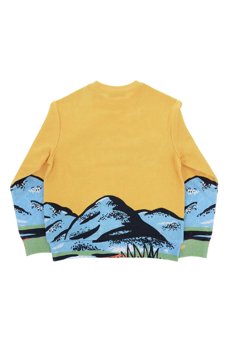 Boys Yellow Graphic Sweatshirt