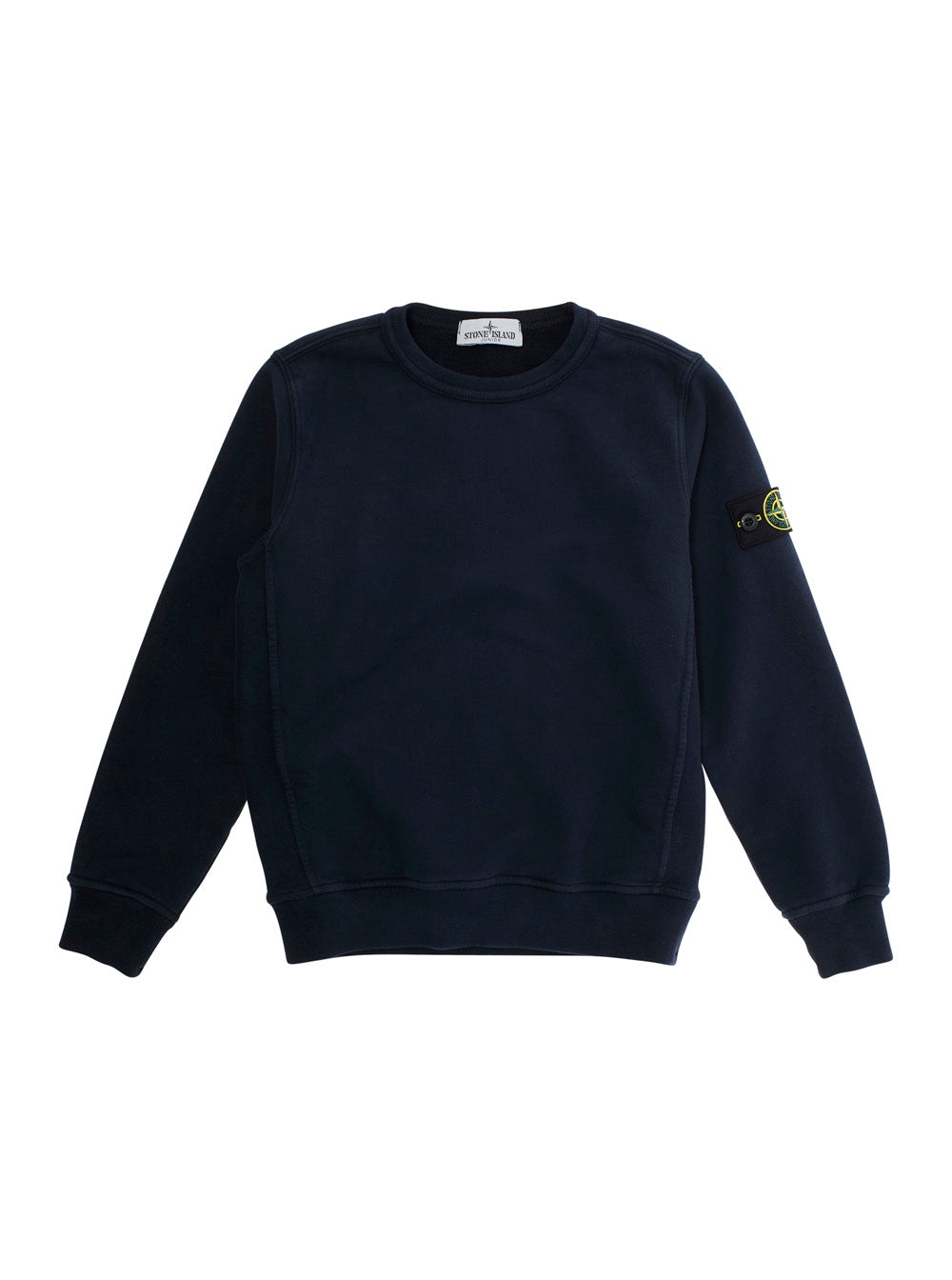 Logo-Patch Crewneck Sweatshirt — Navy
