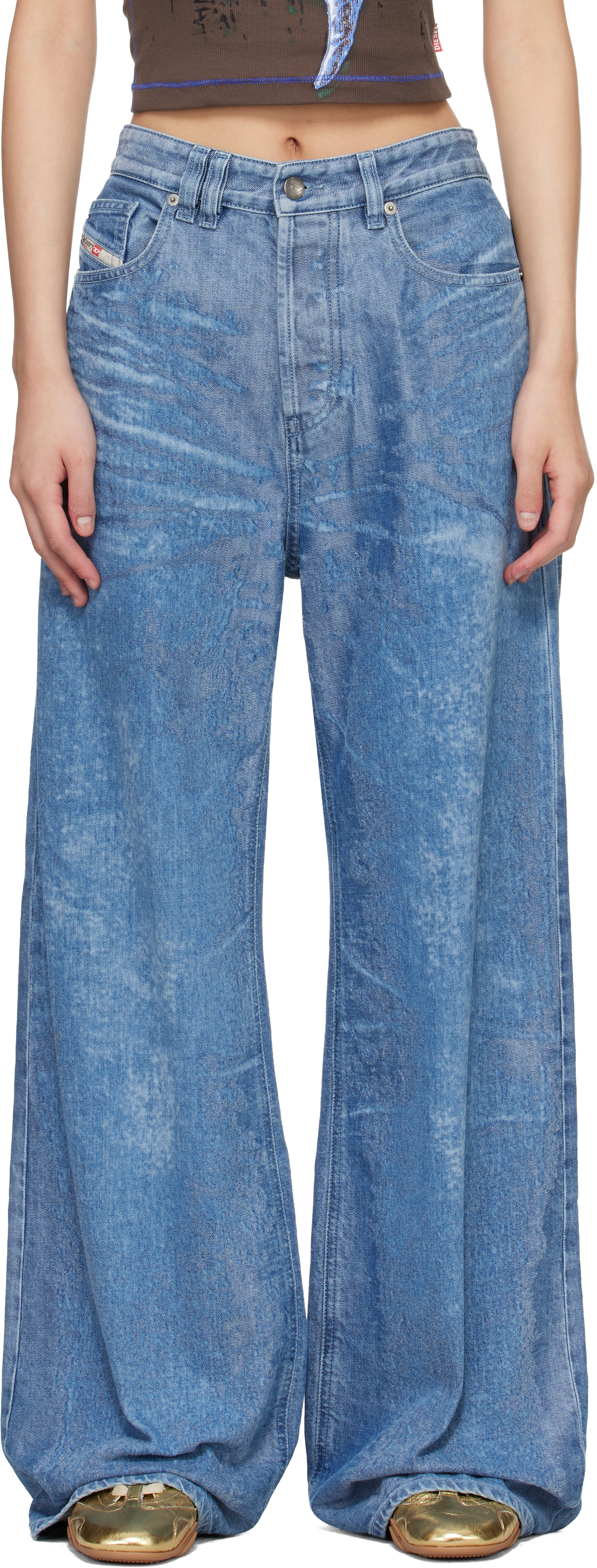 Blue 1996 D-Sire Relaxed Low Waist Jeans
