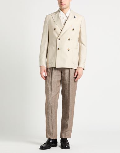 Man Blazer Sand Size 36 Wool