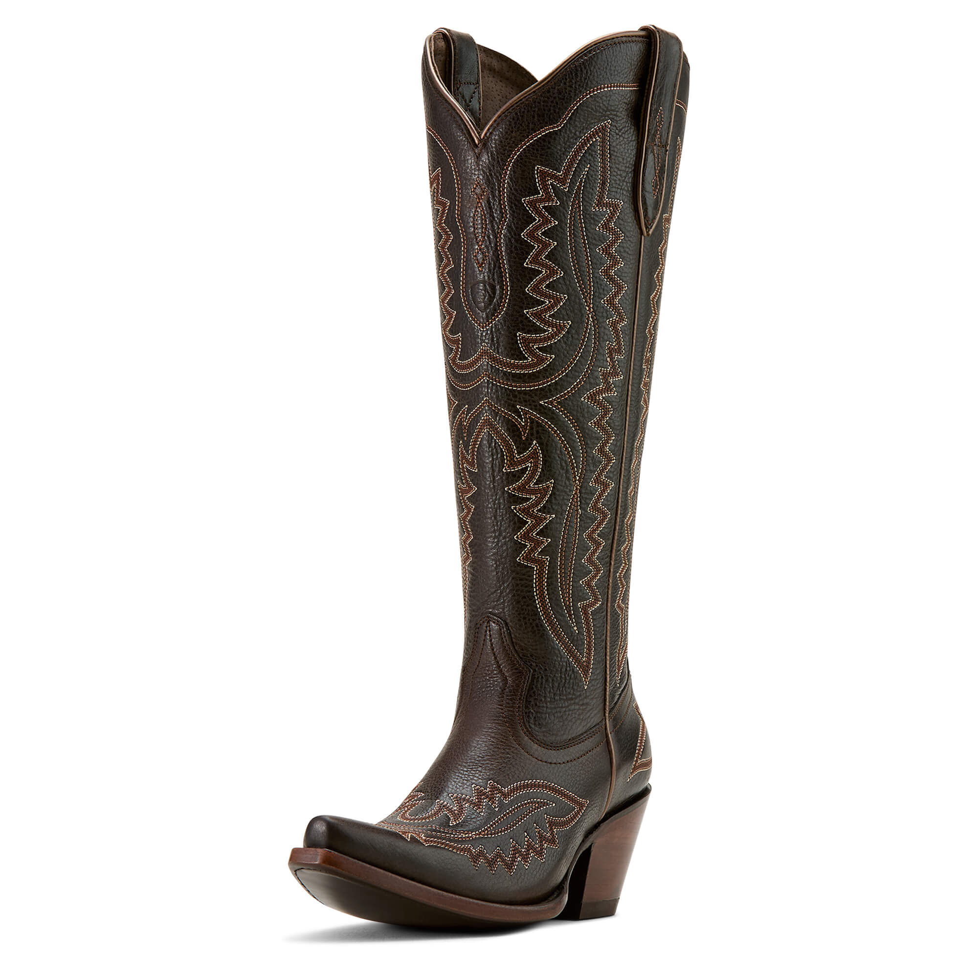 Women's Casanova X Toe Western Boots in Rich Chocolate Leather, B Medium Width, Size 3, by