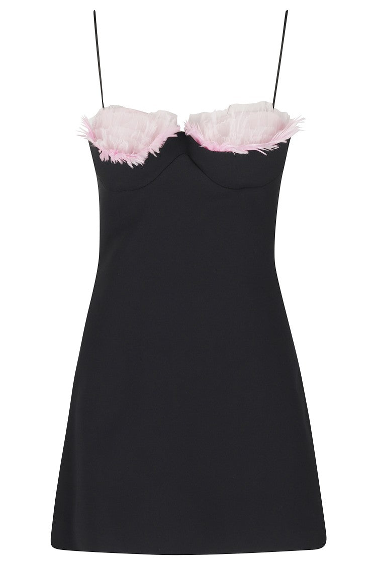 Black Mini Dress With Sweetheart Neckline