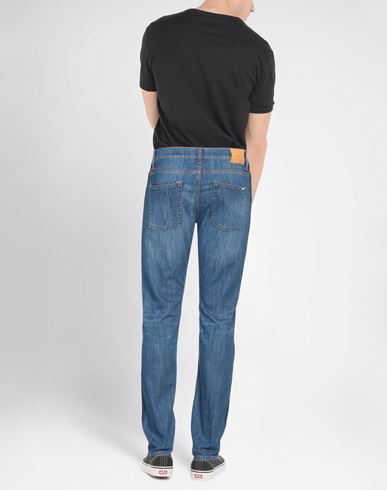 Man Jeans Blue Size 31 Cotton, Elastane