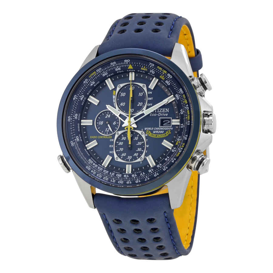 Eco Drive Blue Angels World Chronograph Mens Watch AT8020-03L