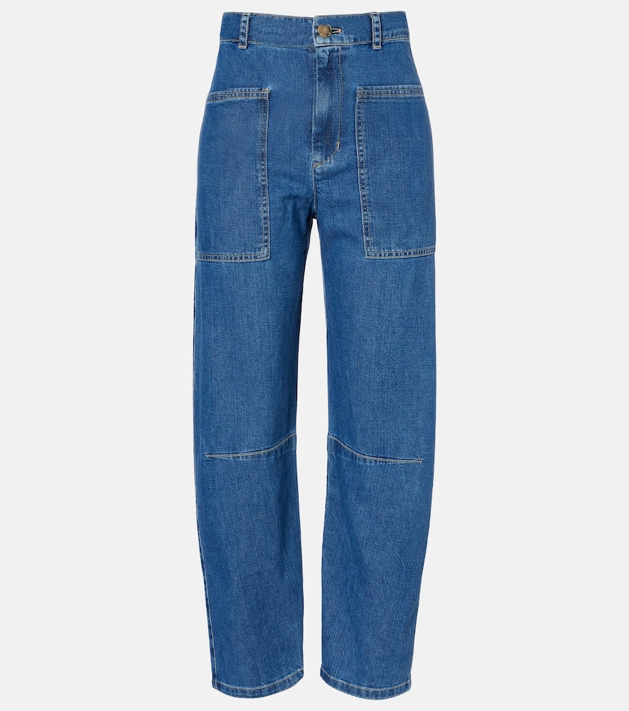 Farah high-rise tapered jeans