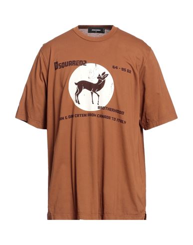 Man T-shirt Brown