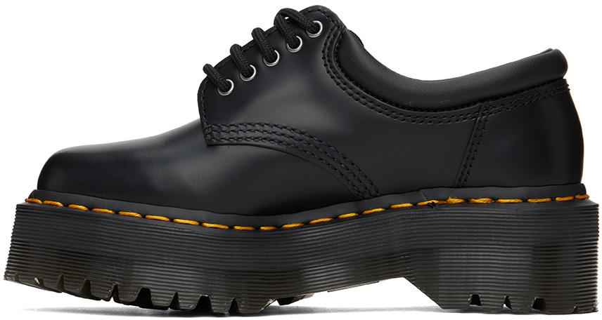Black 8053 Platform Derby Shoes