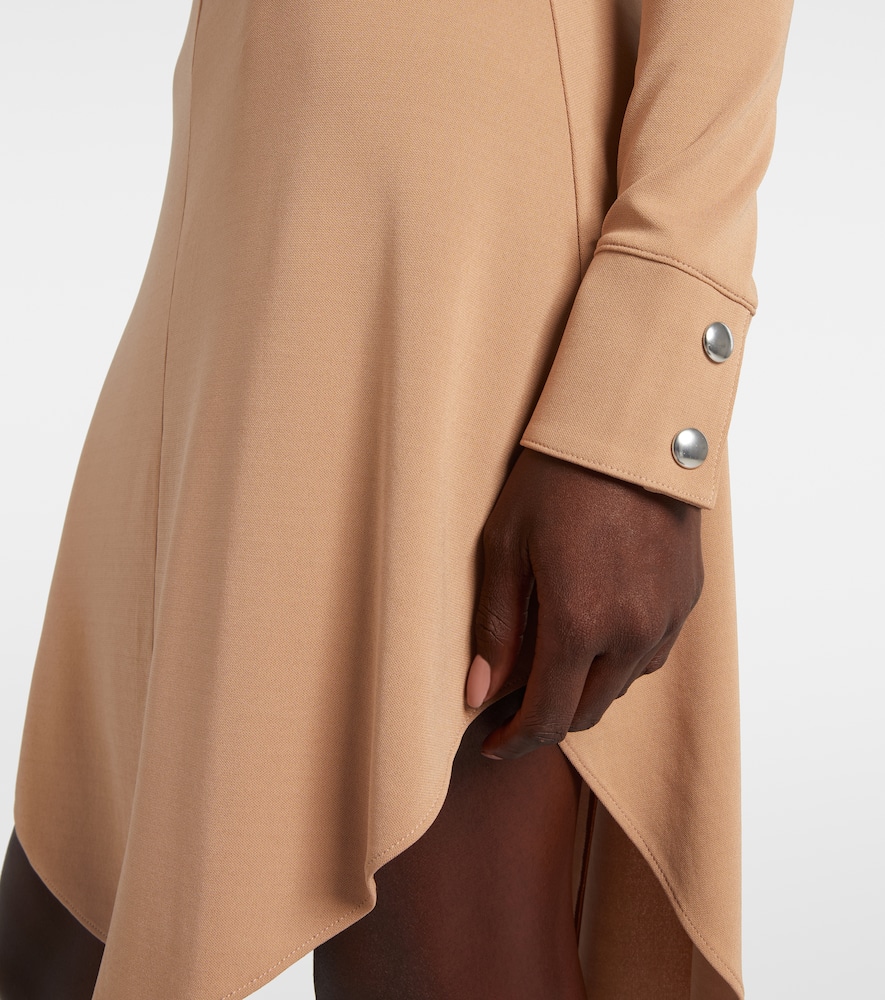 Courrèges Biker crêpe jersey minidress