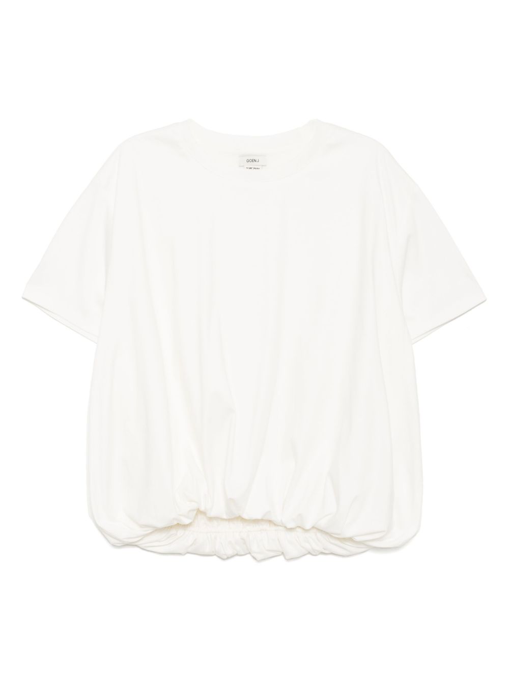 Goen.J short-sleeve cotton top - White