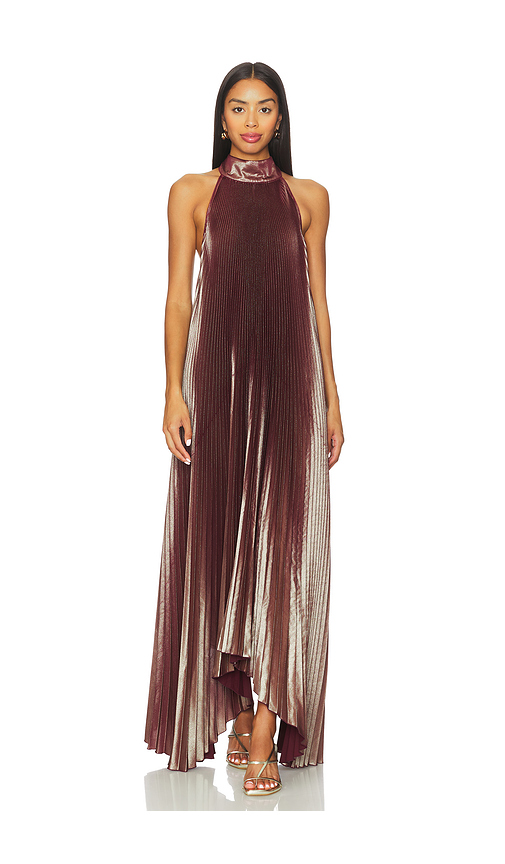 L'IDEE Olympia Gown in Burgundy. - 8/S also /M, 12/L