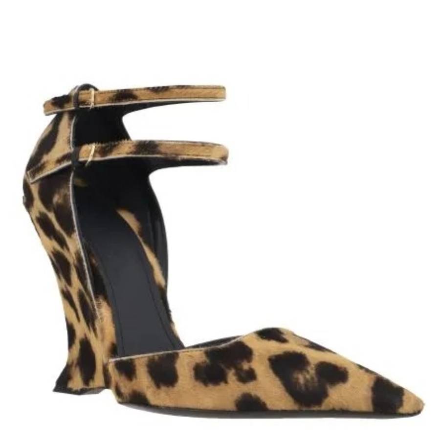 Vidya Leopard-Print Wedge Pumps