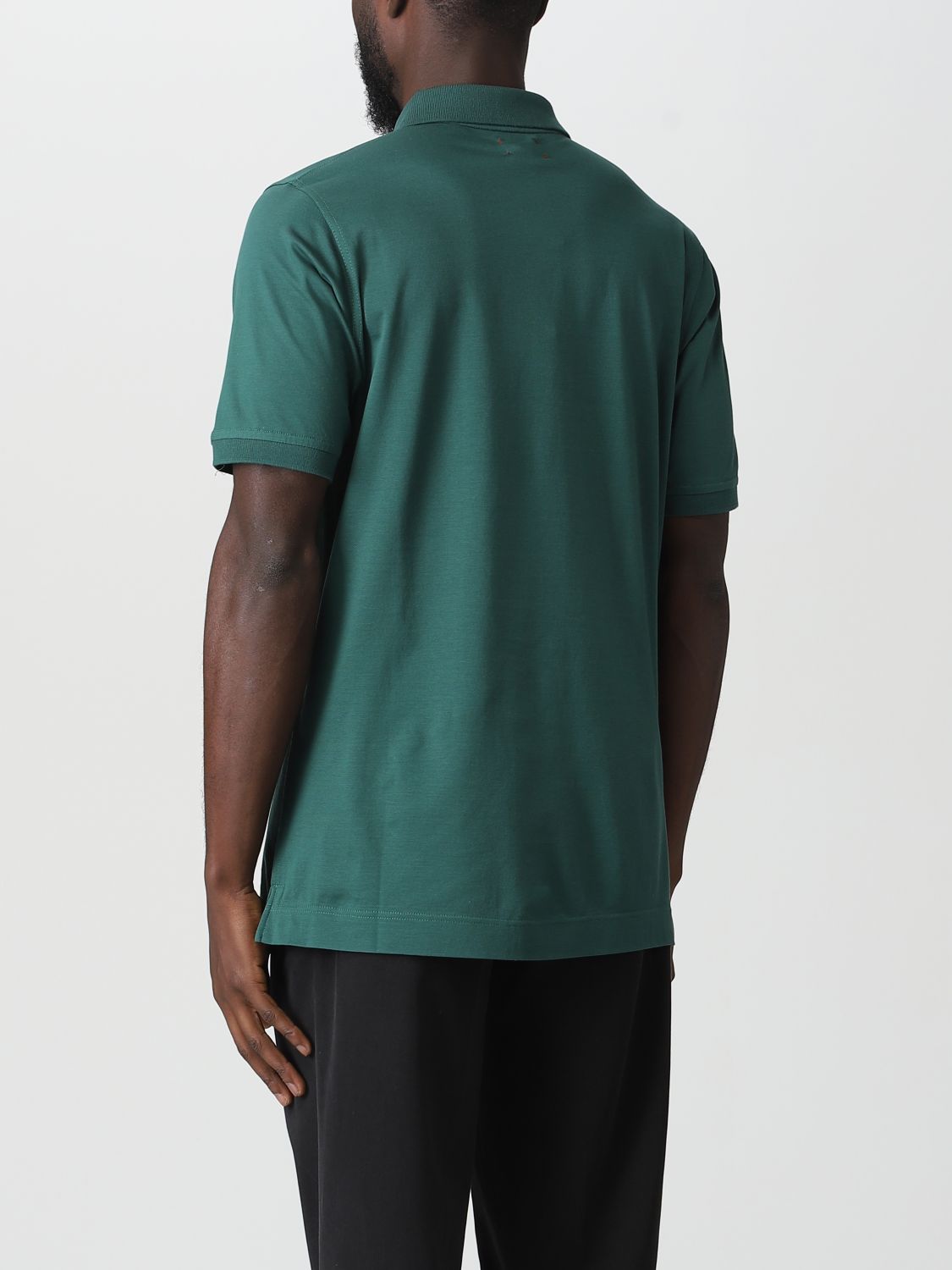 Polo Shirt Men color Green