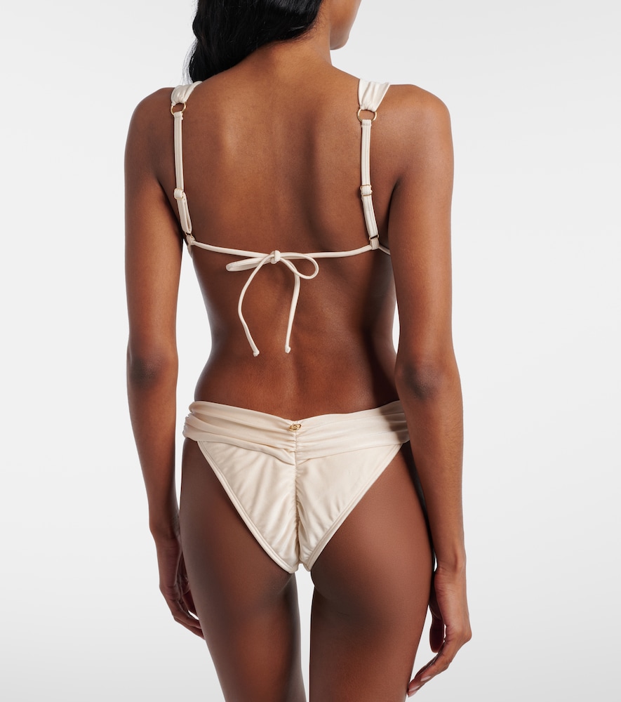 Iris draped bikini top