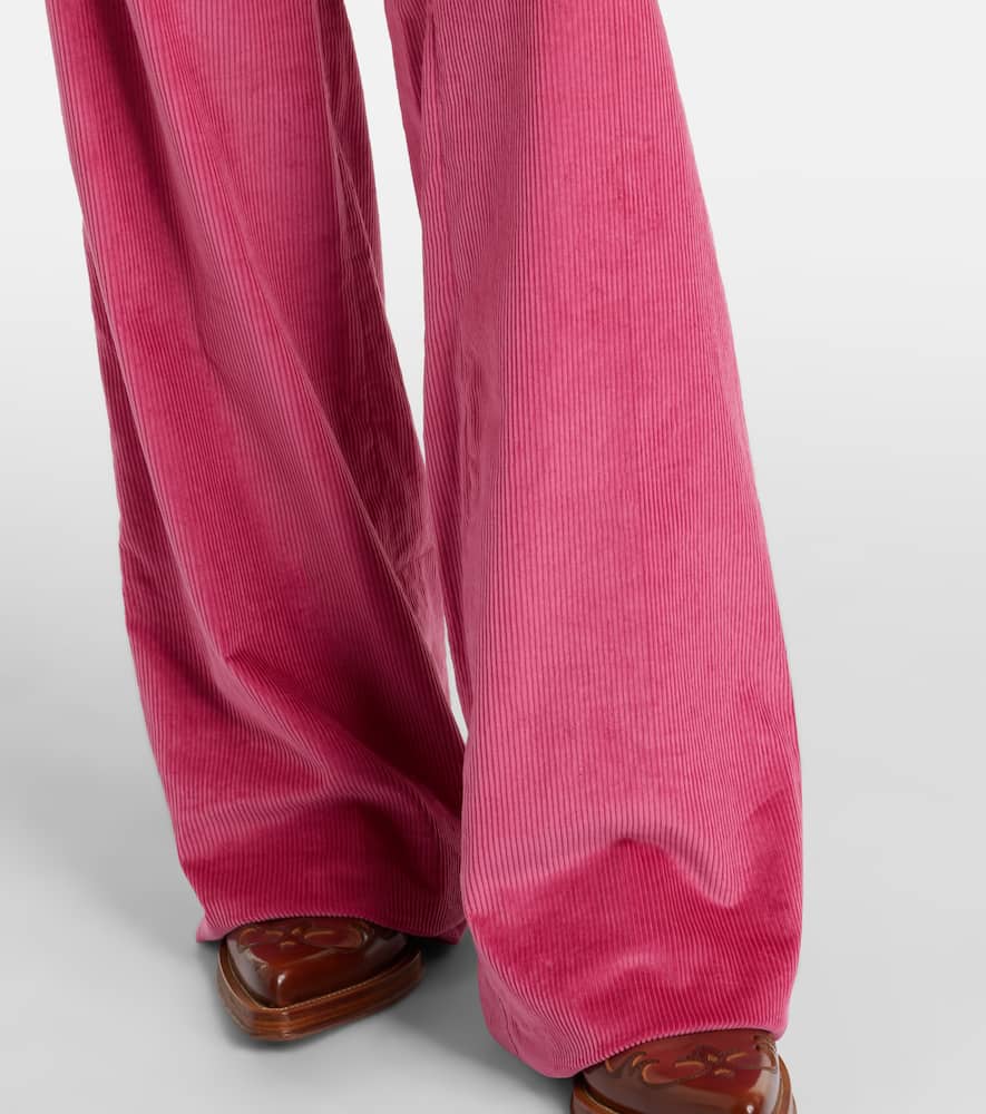 Vesta cotton corduroy flared pants